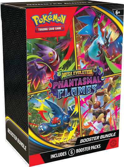 Lot de 6 boosters Méga-Évolution - Flammes Fantasmagoriques  (Bundle ME02)